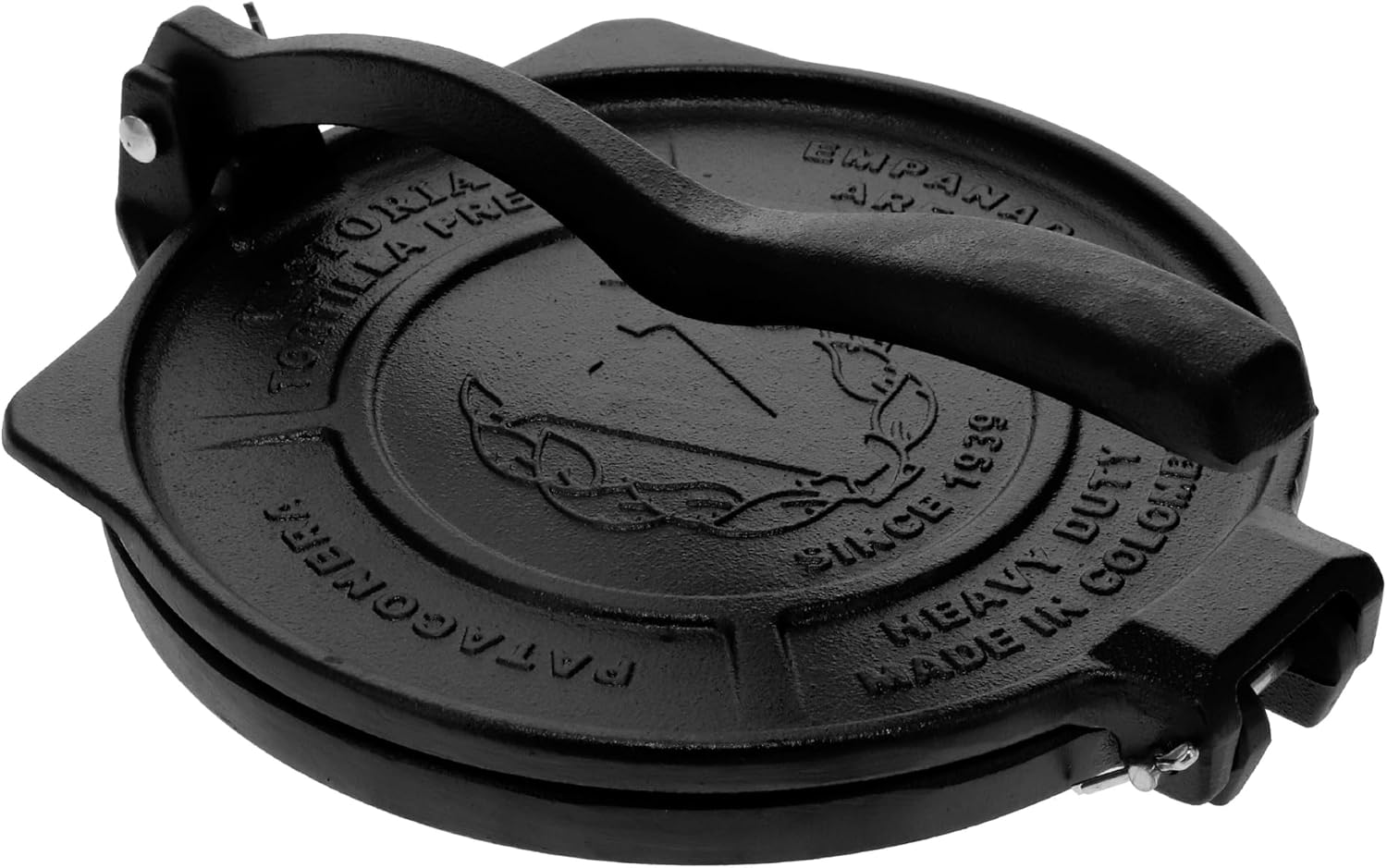 Victoria 10-Inch Commercial-Grade Cast-Iron Tortilla Press, Made from Super-Durable HD Iron, Made in Colombia