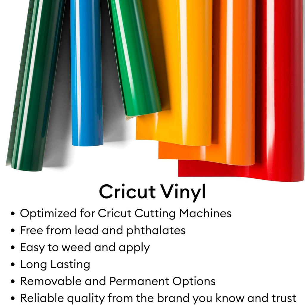 Cricut Explore 4 Machine with Vinyl and Iron-On Bundle - Beginner Friendly Craft Cutting Machine with Essential Materials, HTV and Adhesive Vinyl Variety Pack- DIY Decor Projects, Apparel and Decals
