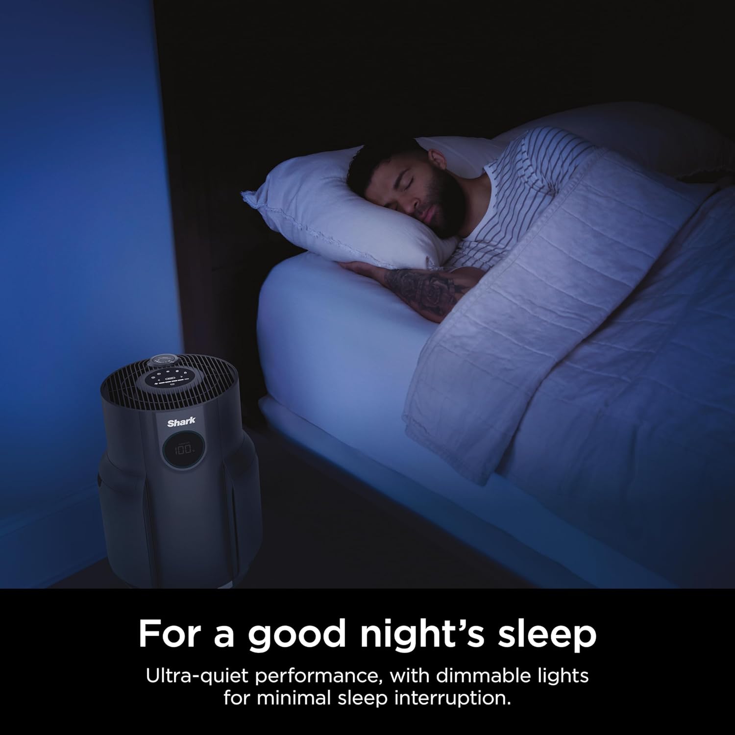Shark Air Purifiers for Home Large Room with NeverChange Air Filter, 5 Year HEPA Filter, Covers 650 Sq. ft, Odor Neutralizer and Clean Sense Technology, Removes 99.98% of Dust & Allergens, HP152