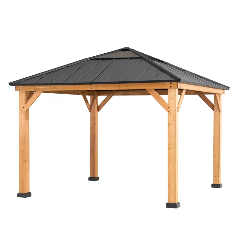 Sunjoy Solid Wood Patio Gazebo
