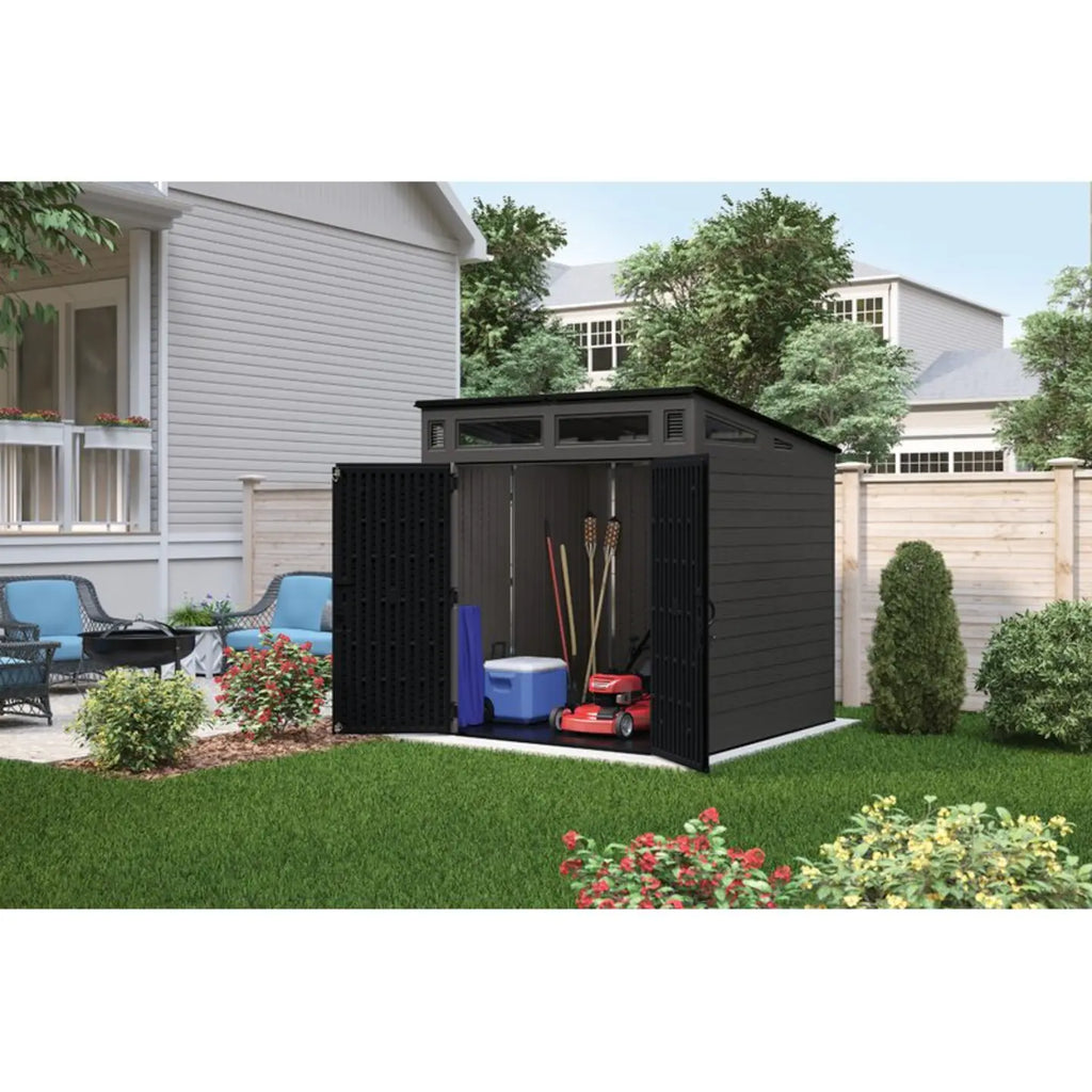 Suncast Modernist 7 ft. W x 7 ft. D Resin Storage Shed