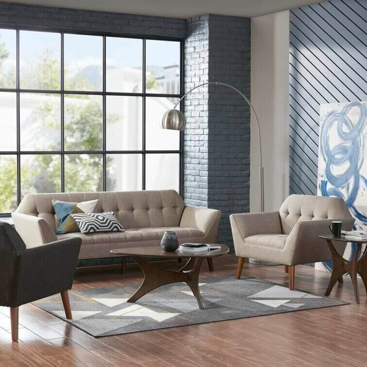 Alice Modern Button Tufted Armchair