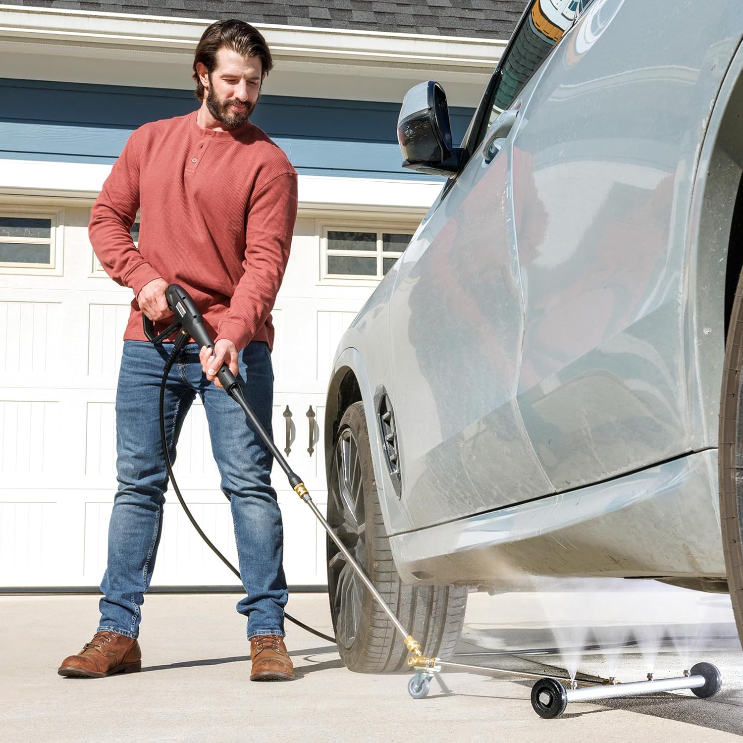 Electric Karcher Pressure Washer K1700, Max 2125 PSI, 3 Spray Nozzles, Detergent Tank, For Cars, Driveways, Siding, Patios, 1.46 max. GPM