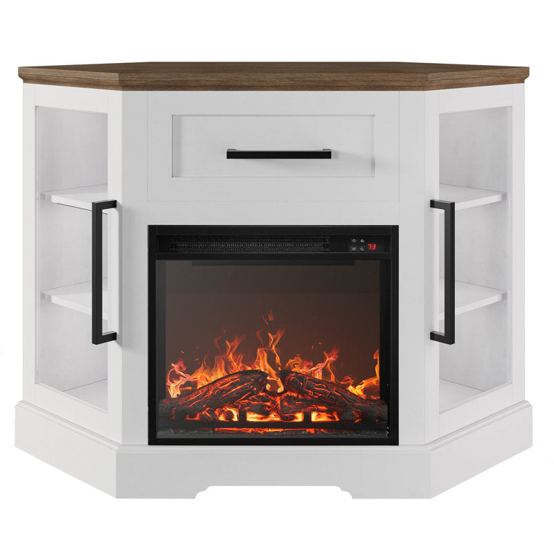 Lakeisha TV Stand for to 43" with Electric Fireplace Included
