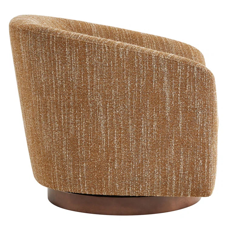 Bennett Upholstered Swivel Barrel Chair