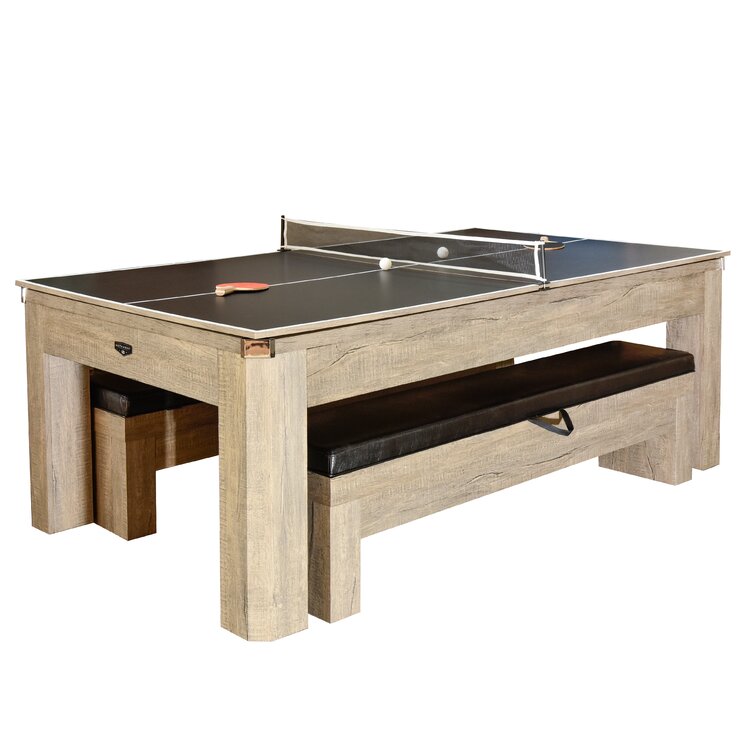 Newport 7-ft Pool Table Combo Set with Benches