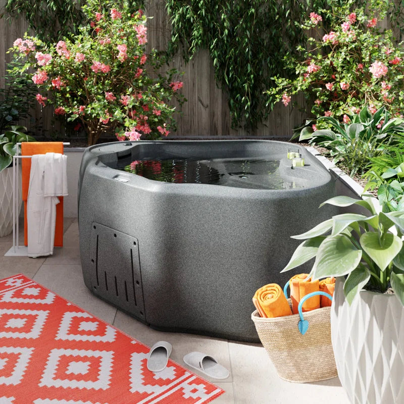 💥Clearance Sale🔥Select AR300 2-Person 20-Jet Oval Plug & Play Hot Tub with LED Waterfall, powered by Jacuzzi Pumps