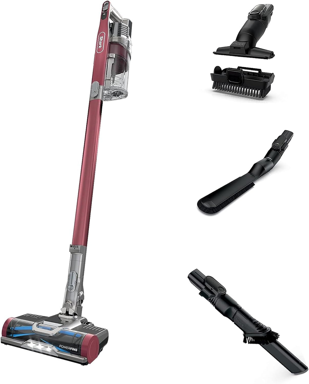 Shark Pet Cordless Stick Vacuum with XL Dust Cup, LED Headlights, Removable Handheld Vac, Crevice Tool, Portable Vacuum for Household Pet Hair, Carpet and Hard Floors, 40min Runtime, Grey, IX141