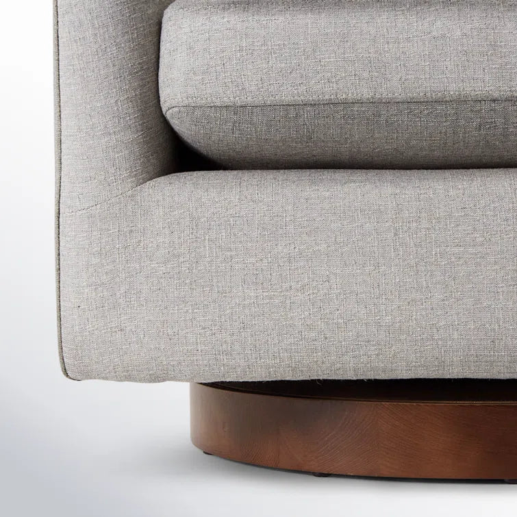 Bennett Upholstered Swivel Barrel Chair
