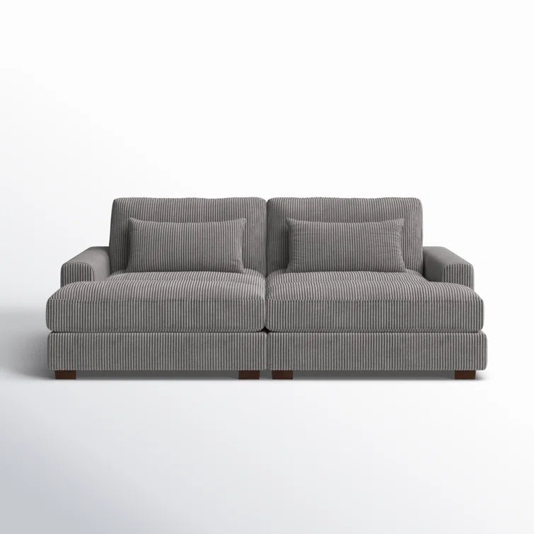 Mordecai 90'' Corduroy Sleeper Sofa