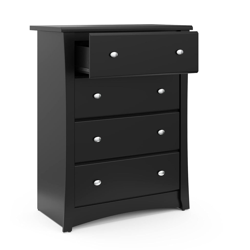 Storkcraft Crescent 6 Drawer Double Dresser (Pebble Gray) – GREENGUARD Gold Certified, For Nursery, Dresser, Kids Nursery Organizer, Chest of Drawers