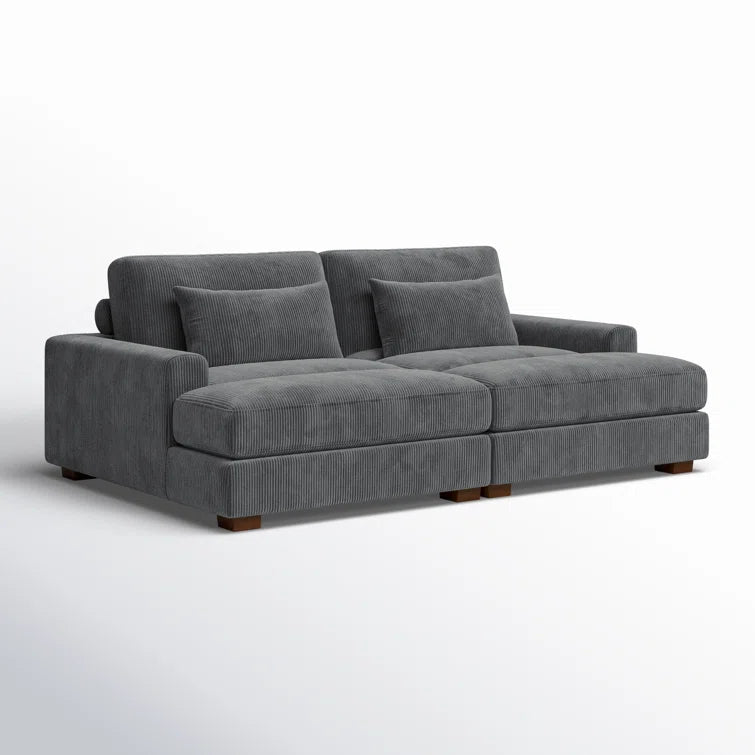 Mordecai 90'' Corduroy Sleeper Sofa