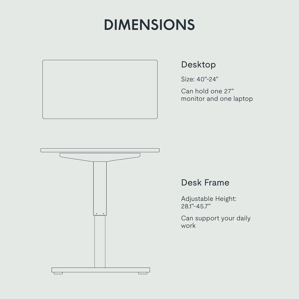 FLEXISPOT EN1 One-Piece Standing Desk 55 x 28 Inch Electric Adjustable Height Desk for Home Office and Computer Workstation (White Frame + 55" Maple Top, 2 Packages)