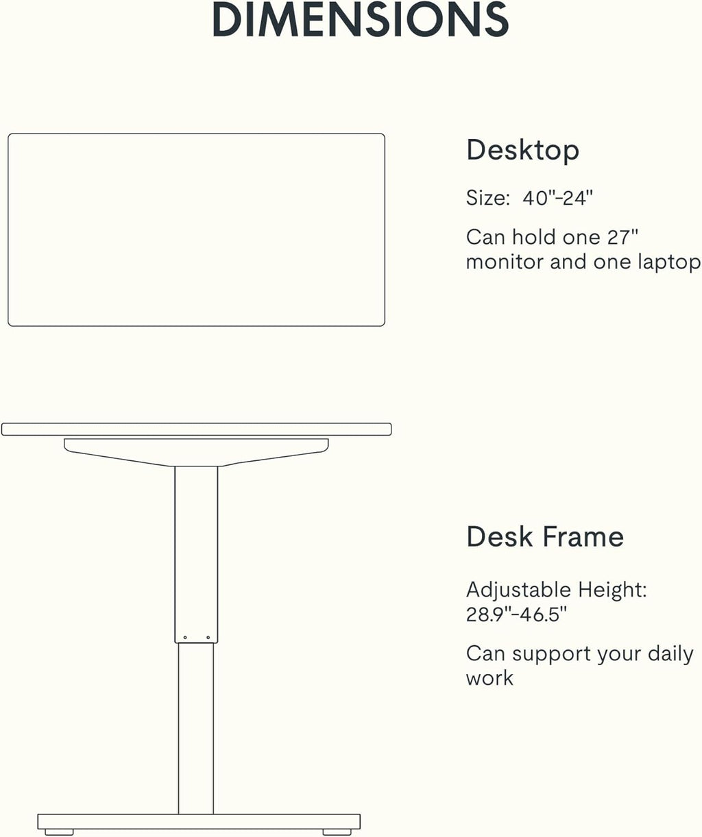 FLEXISPOT EN1 One-Piece Standing Desk 55 x 28 Inch Electric Adjustable Height Desk for Home Office and Computer Workstation (White Frame + 55" Maple Top, 2 Packages)