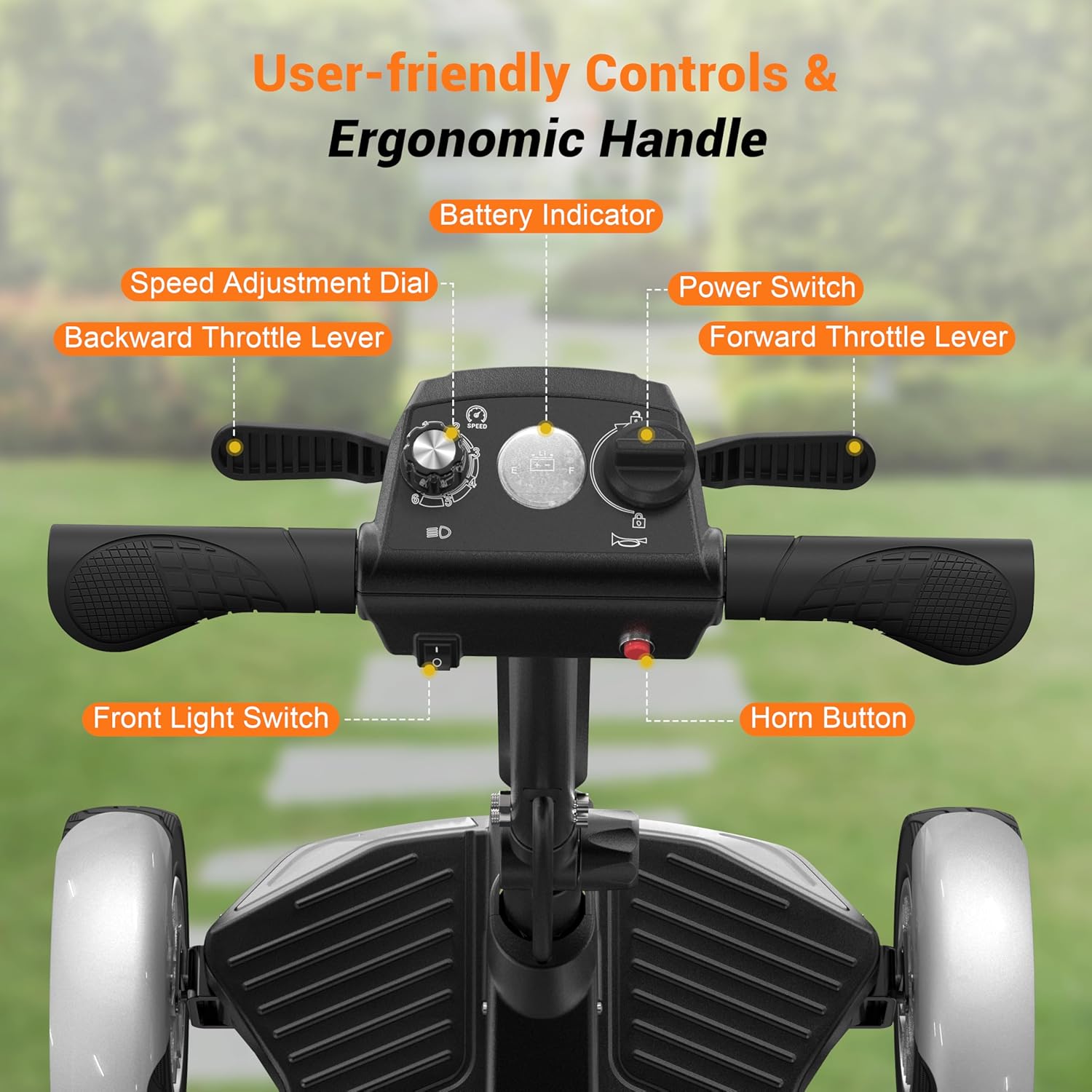Mobility Scooter for Adults, Foldable 4 Wheels Motorized Mobility Scooter w/Dustproof Cover, 15Miles Range, Rotating Seat, 350LBS Capacity, Seniors Electric Powered Mobility for Outdoor, Red