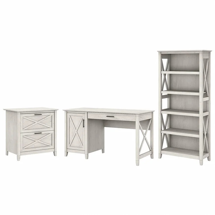 Huckins 3 Piece Rectangular Computer Desk Office Set