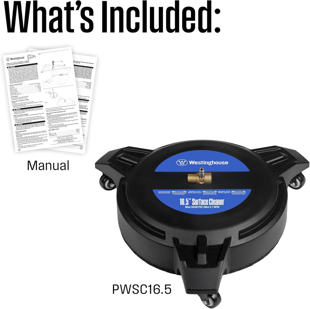 Westinghouse WPX3400 Gas Pressure Washer, 3400 PSI and 2.6 Max GPM, Onboard Soap Tank, Spray Gun and Wand, 5 Nozzle Set, for Cars/Fences/Driveways/Homes/Patios/Furniture