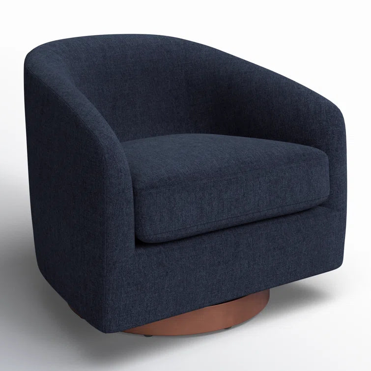 Bennett Upholstered Swivel Barrel Chair