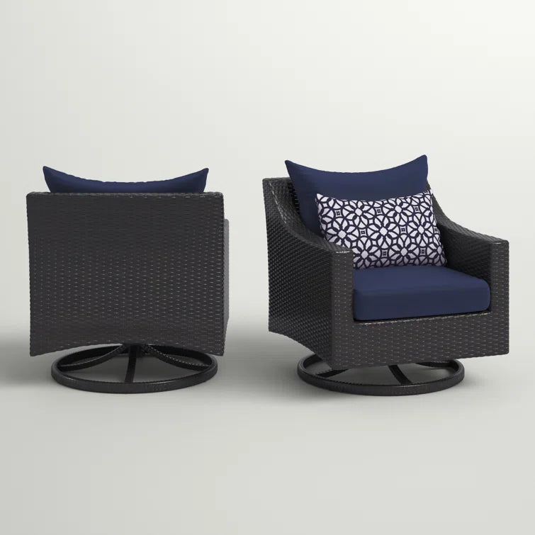 Fionnula Swivel Patio Chair with Cushions