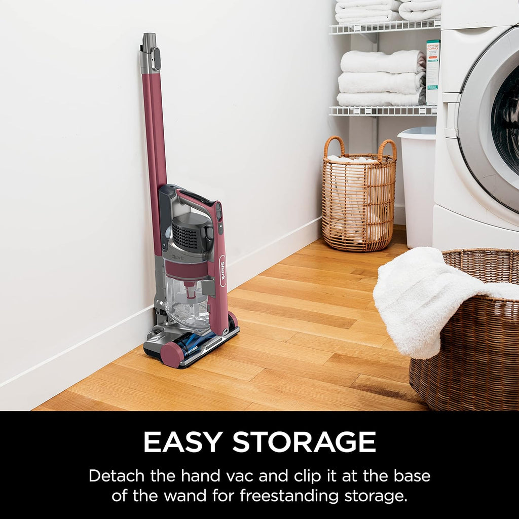 Shark Pet Cordless Stick Vacuum with XL Dust Cup, LED Headlights, Removable Handheld Vac, Crevice Tool, Portable Vacuum for Household Pet Hair, Carpet and Hard Floors, 40min Runtime, Grey, IX141
