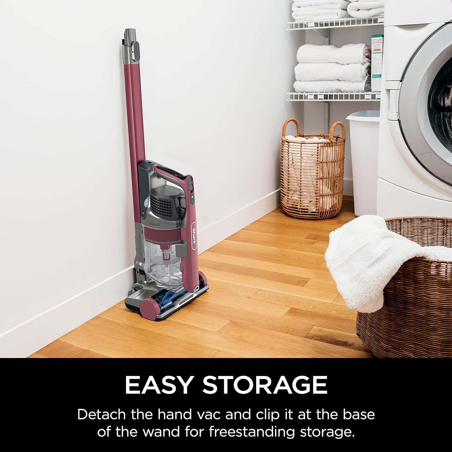 Shark Pet Cordless Stick Vacuum with XL Dust Cup, LED Headlights, Removable Handheld Vac, Crevice Tool, Portable Vacuum for Household Pet Hair, Carpet and Hard Floors, 40min Runtime, Grey, IX141