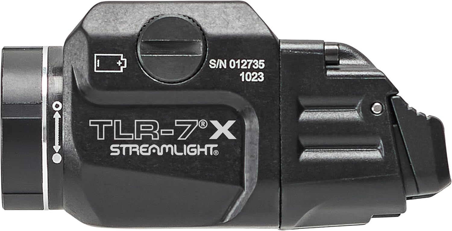 Streamlight 69456 TLR-7 X USB 500-Lumen Compact Tactical Weapon Light with High & Low Paddle Switches and Key Kit, Flat Dark Earth