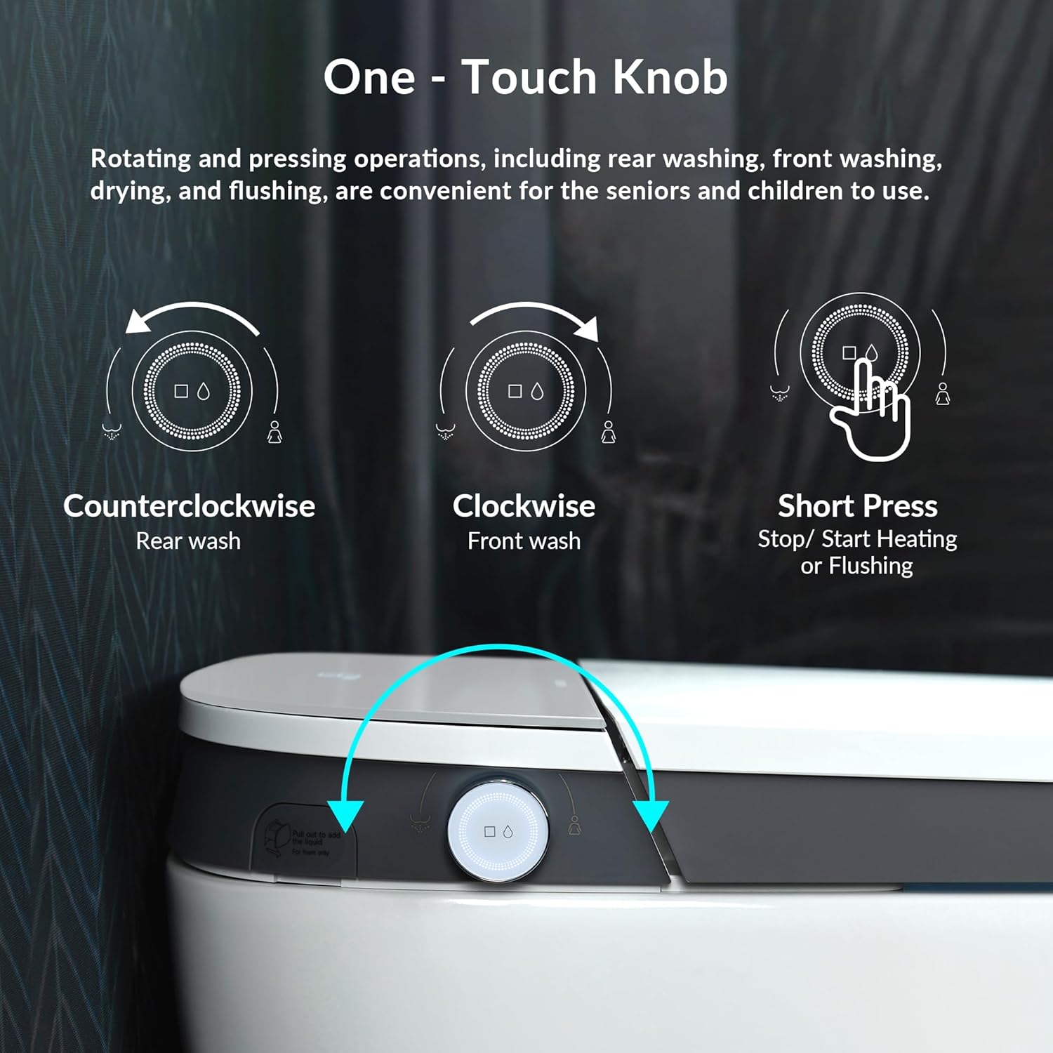 WOODBRIDGE Smart Bidet Toilet with 1000 Gram MaP Flush Score,Auto Open/Close,Foam Shield,Auto Flush,Foot Sensor,Movement Drying,Heated Seat,ADA Chair Height,One Piece Toilet with Tank Built in