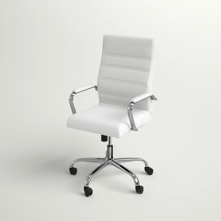 High Back Executive Swivel Office Chair with Metal Frame and Arms