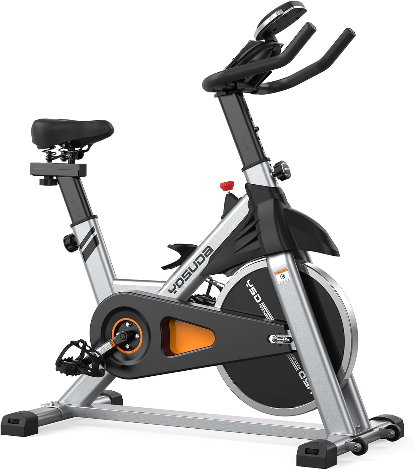 YOSUDA Indoor Cycling Bike Brake Pad/Magnetic Stationary Bike - Cycle Bike with Tablet Mount & Comfortable Seat Cushion