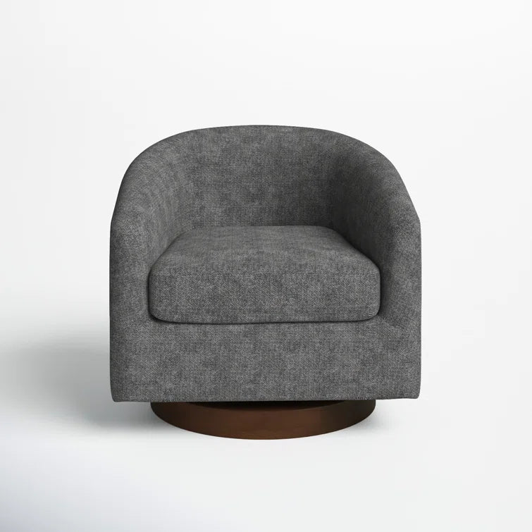 Bennett Upholstered Swivel Barrel Chair