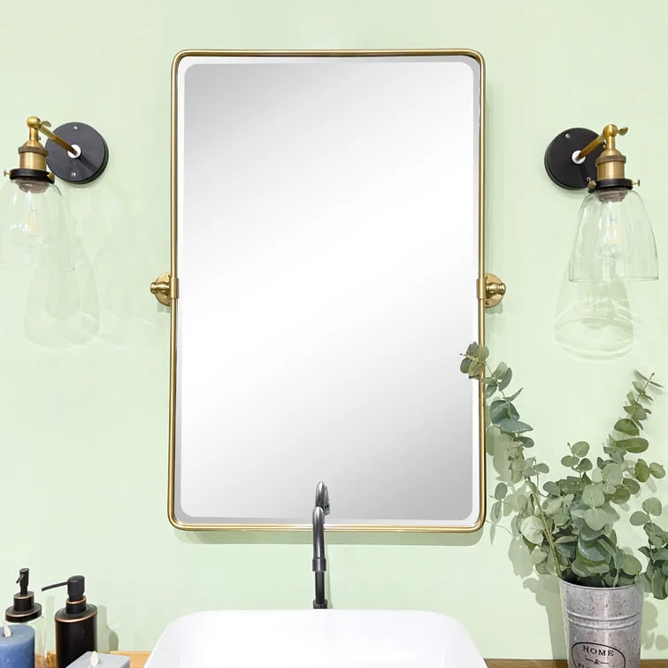 Woodvale Metal Framed Wall Mounted Bathroom / Vanity Mirror