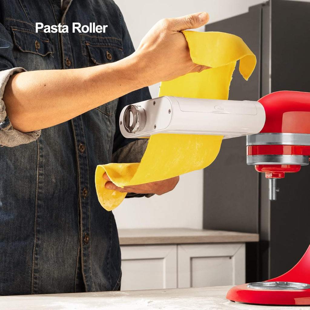ANTREE 3-IN-1 Pasta Attachment & Ravioli Attachment for KitchenAid Stand Mixers, Pasta Maker Assecories included Pasta Sheet Roller, Spaghetti Cutter and Ravioli Maker Attachment