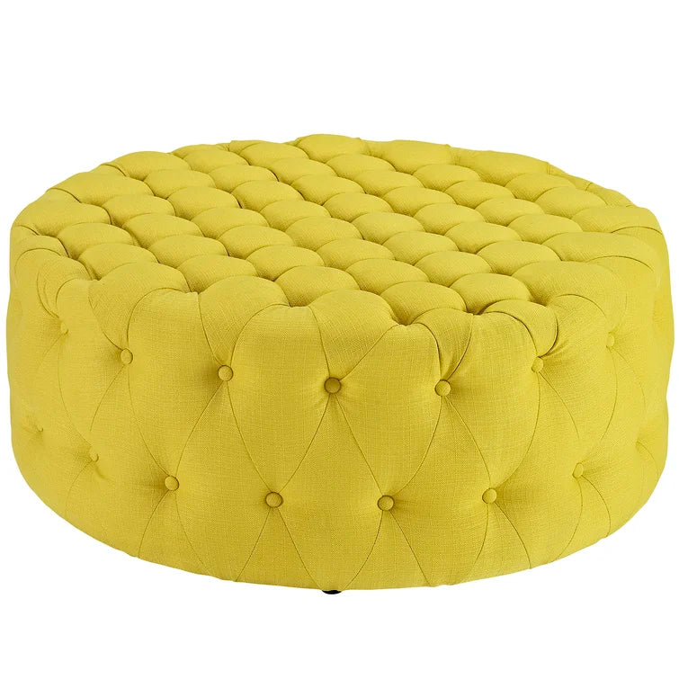 Modway Copper Grove Harrison Blue Amour Fabric Ottoman