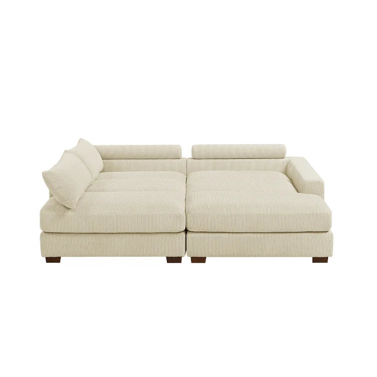 Mordecai 90'' Corduroy Sleeper Sofa