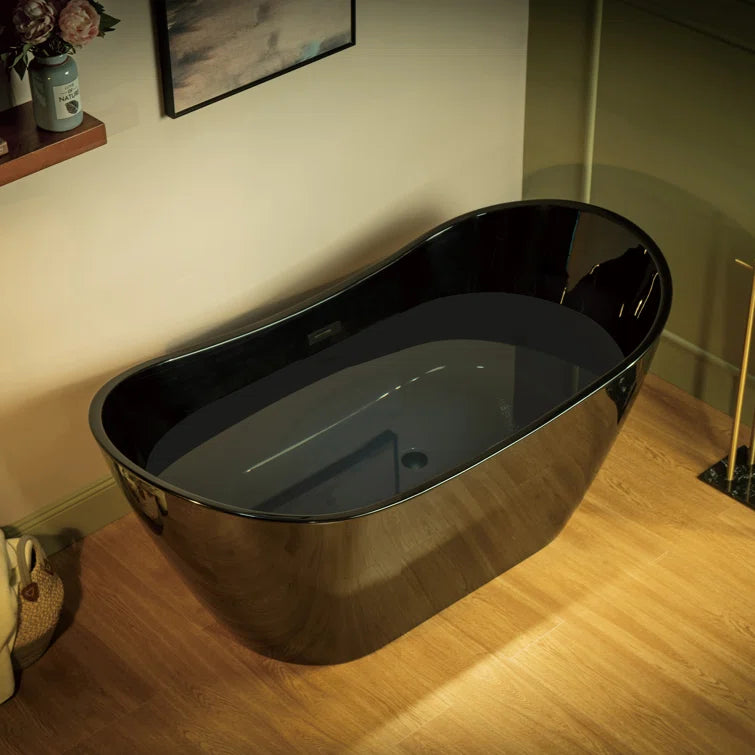 59" x 29" Freestanding Soaking Acrylic Bathtub