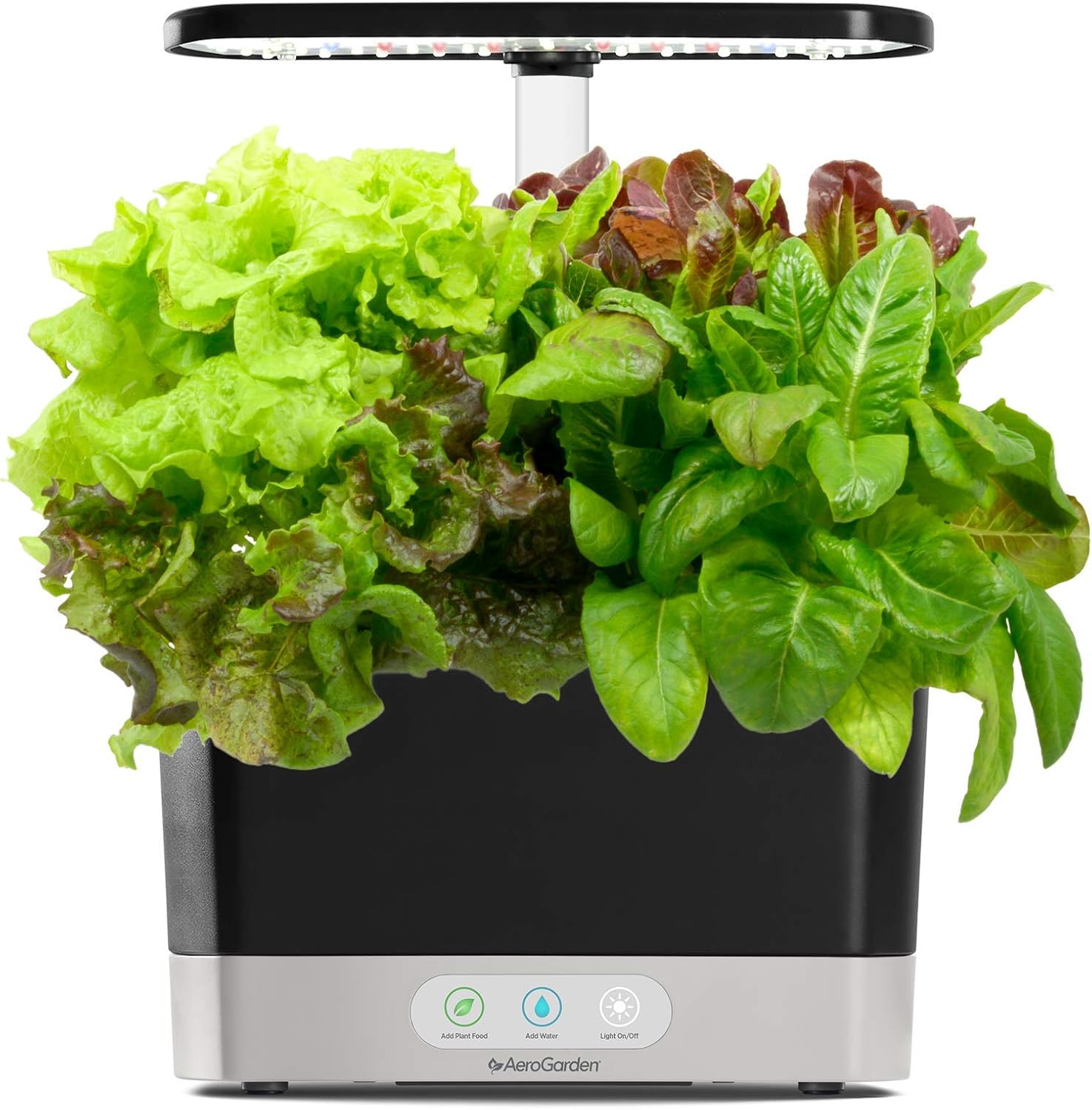 AeroGarden Harvest with Gourmet Herb Seed Pod Kit - Hydroponic Indoor Garden, Black