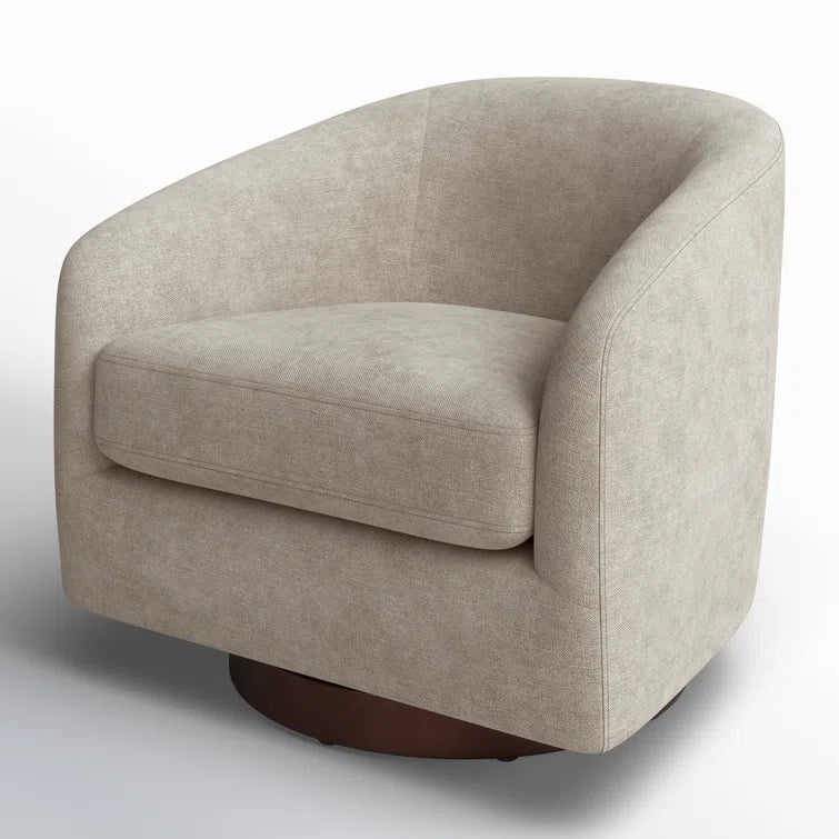 Bennett Upholstered Swivel Barrel Chair