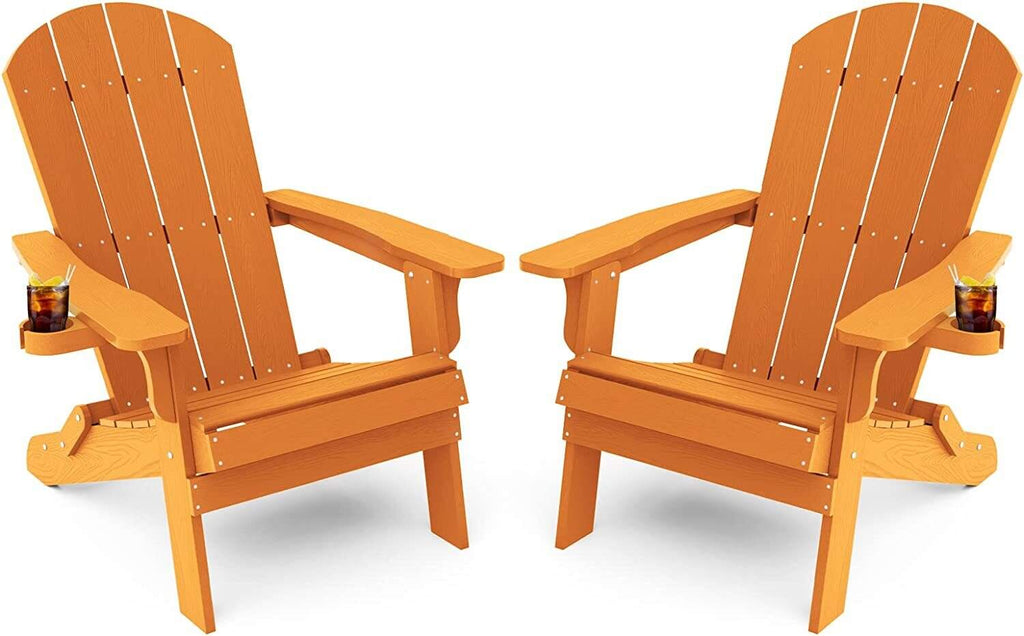 Weather Resistant Blue Recycled Plastic Outdoor Patio Chair (Set of 4)