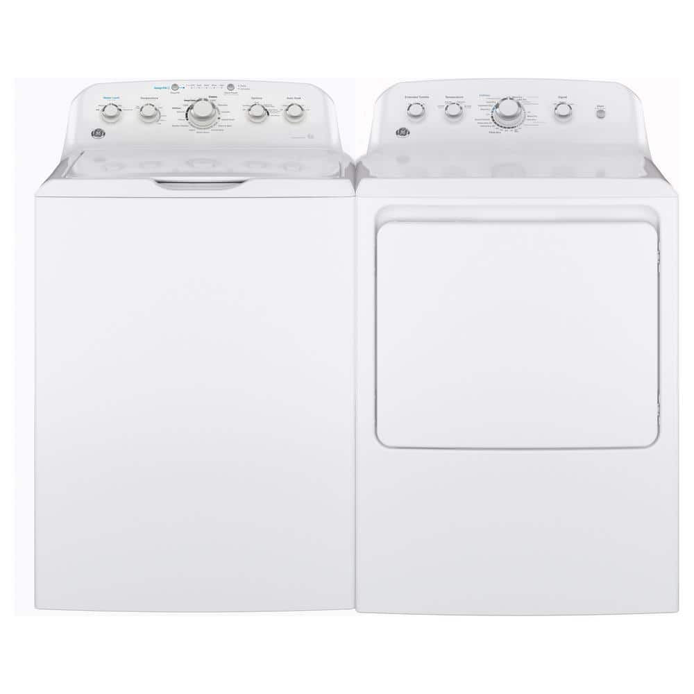 GE Appliances Washer & Dryer Set with 4.5 Cubic Feet Top Load Washer and 7.2 Cubic Feet Electric Dryer