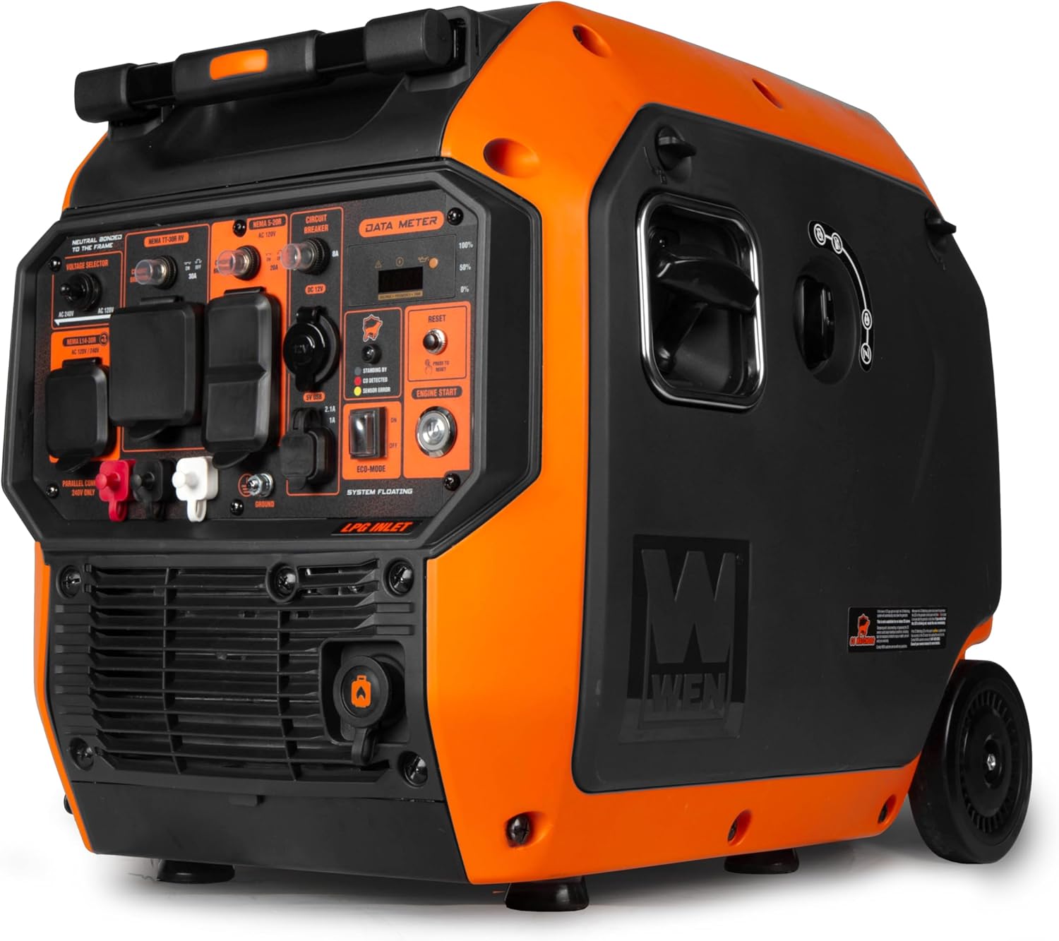 WEN 3800-Watt Inverter Generator, Electric Start, RV-Ready, Portable and Super Quiet with Fuel Shut-Off (56380i)