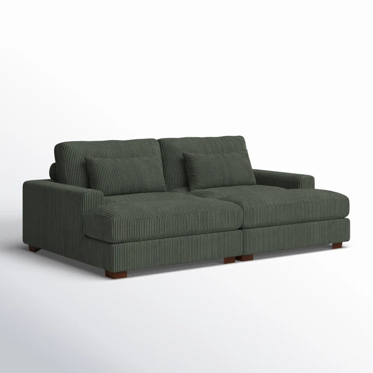 Mordecai 90'' Corduroy Sleeper Sofa