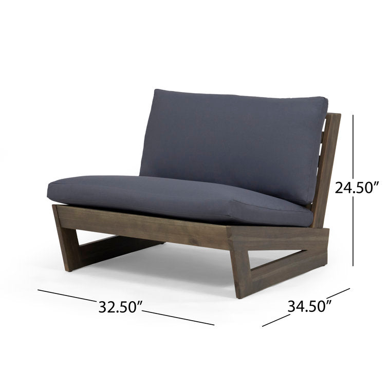 Louise Patio Chair with Cushions (Set of 2)