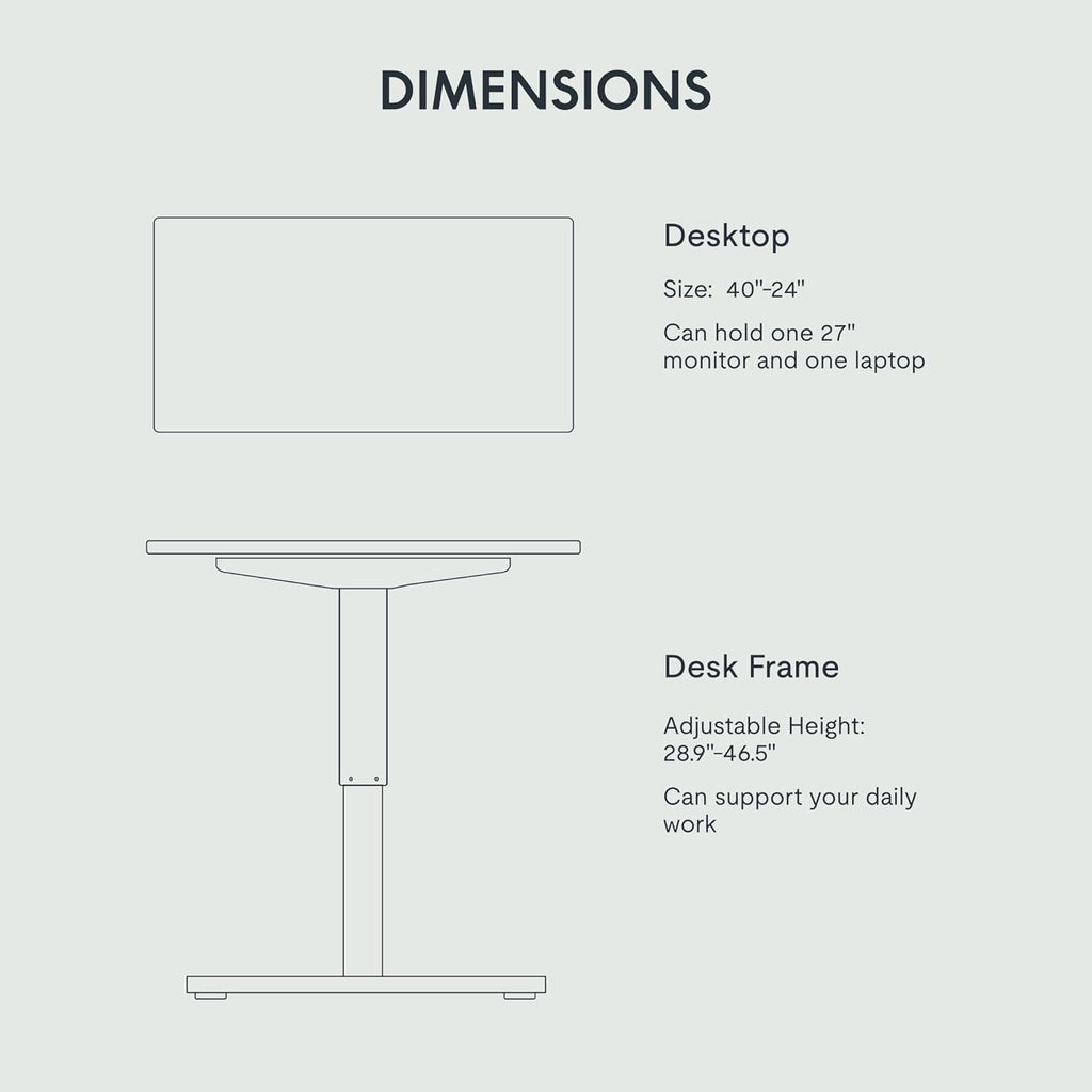 FLEXISPOT EN1 One-Piece Standing Desk 55 x 28 Inch Electric Adjustable Height Desk for Home Office and Computer Workstation (White Frame + 55" Maple Top, 2 Packages)