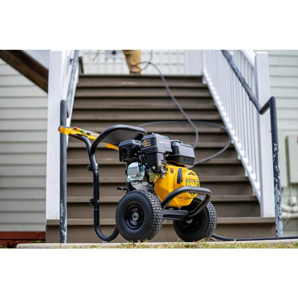 DeWalt DXPW3400PRNB-S PressuReady 3400 PSI Gas Pressure Washer with Quick Start Technology, 2.5 GPM Axial Cam Pump, 208cc Engine, Cold Water, Includes 25-Ft Hose, Nozzles, Spray Gun & Wand, 49-State