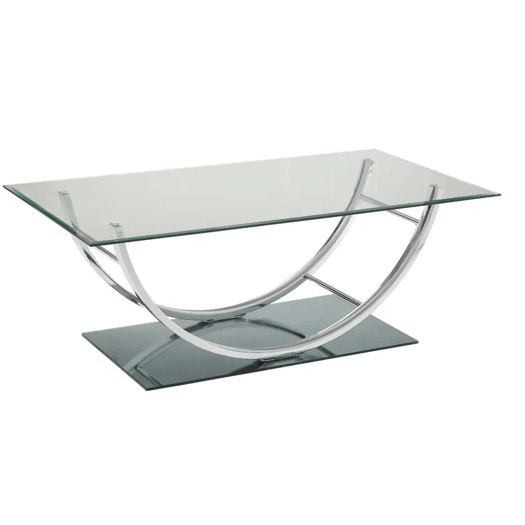 Nyvian 2 - Piece Glass Top Living Room Table Set