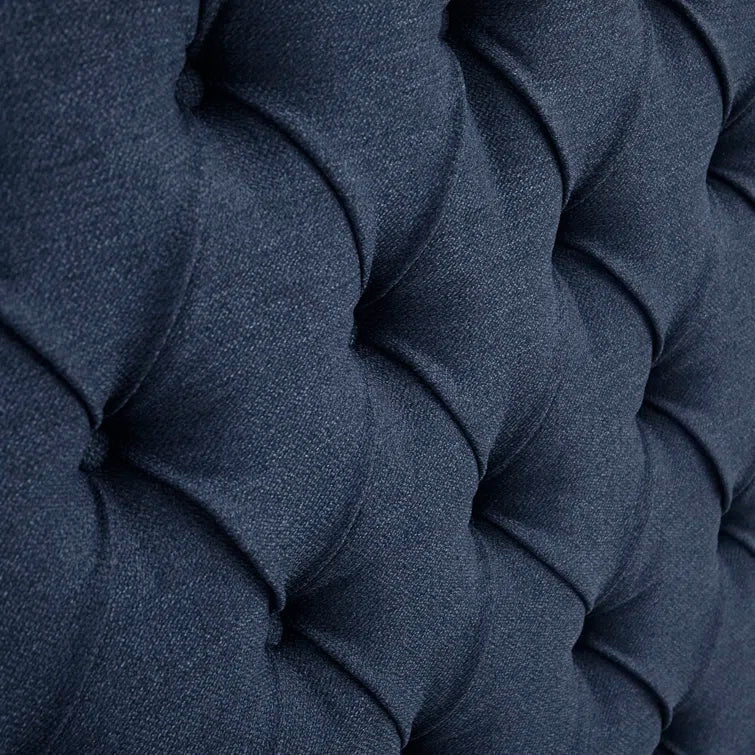 Tickhill Upholstered Wingback Button Tufted Headboard