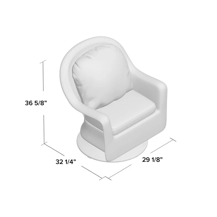 Beom Modern Outdoor Wicker Swivel Patio Chair with Cushions