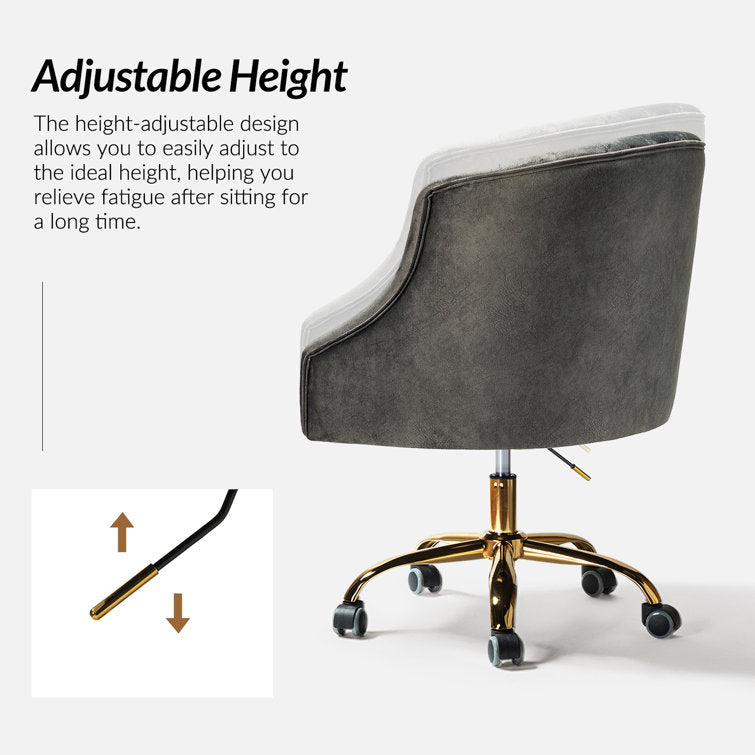 Louise Velvet Hand-Curated Task Chair