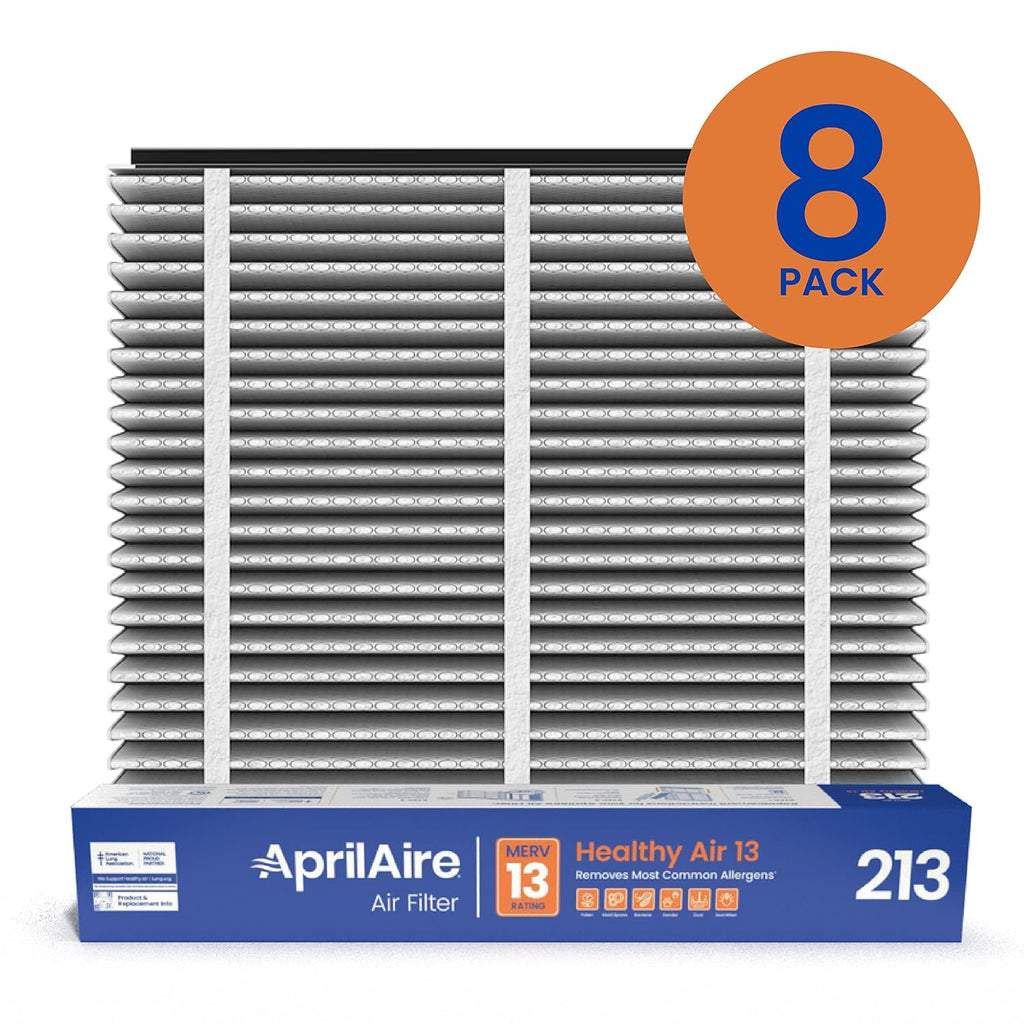AprilAire 213 Replacement Filter for AprilAire Whole House Air Purifiers - MERV 13, Healthy Home Allergy, 20x25x4 Air Filter (Pack of 4)