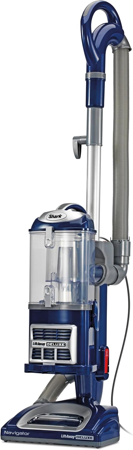 Shark Upright Vacuum, Navigator Lift-Away with Swivel Steering, HEPA Filter, XL Dust Cup, Pet Power, Dusting Brush, and Crevice Tool, Perfect for Pet Hair, White/Silver, NV356E